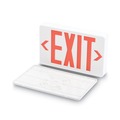 Floor Signs & Safety Signs | Tatco 07230 12.25 in. x 2.5 in. x 8.75 in. Polycarbonate LED Exit Sign - White image number 2