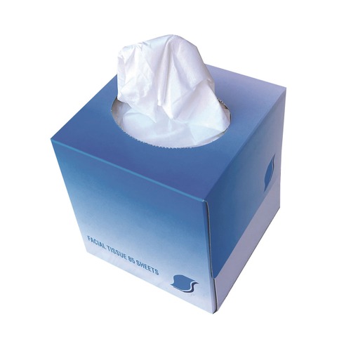 Tissues | GEN GEN852E 2-Ply Facial Tissue Cube Box - White (36 Boxes/Carton) image number 0