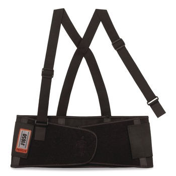 Ergodyne 11092 ProFlex 1650 Economy Elastic Back Support Brace, Small, 25-in to 30-in Waist, Black