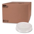  | Handi-Foil 2012DL 16 in. Diameter Round Embossed Plastic Dome Lid Fits 212/213 - Clear (25/Carton) image number 0