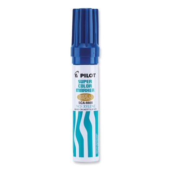 MARKERS | Pilot 45200 Jumbo Refillable Permanent Marker with Broad Chisel Tip - Blue