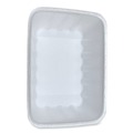 Food Trays, Containers, and Lids | GEN 42WH 8.75 in. x 6.32 in. x 2.25 in. #42K Meat Trays - White (252/Carton) image number 1