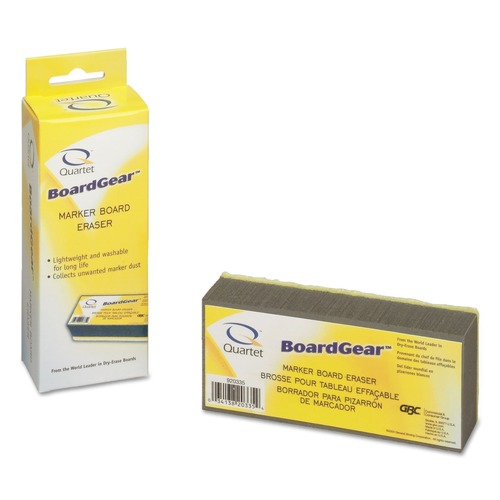 Erasers & Correction Supplies | Quartet 920335 5 in. x 2.75 in. x 1.38 in. BoardGear Marker Board Eraser image number 0