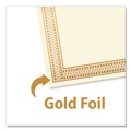 Copy & Printer Paper | Geographics 47833 8.5 in. x 11 in. Award Certificates - Ivory with Traditional Gold Border (100/Pack) image number 2