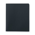 File Folders | Smead 87853 11 in. x 8.5 in. 100-Sheet Capacity 2-Pocket Textured Paper Folder - Black (25/Box) image number 0