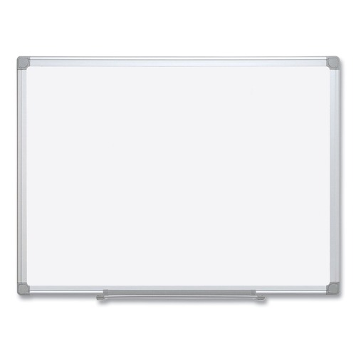 White Boards | MasterVision MA2700790 72 in. x 48 in. Reversible Earth Silver Easy-Clean Dry Erase Board - White Surface/Silver Aluminum Frame image number 0