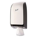 Toilet Paper | Scott 40407 7.38 in. x 6.38 in. x 13.75 in. Hygienic Bathroom Tissue Dispenser - White (1/Carton) image number 2