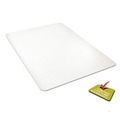 Office Chair Mats | Deflecto CM21442FPC 46 in. x 60 in. All Day Use Chair Mat for Hard Floors - Rectangle Clear image number 4