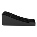 Breakroom Supplies | Mind Reader COMP7BLK 7.75 in. x 16 in. x 5.25 in. 7-Compartment Trove Coffee Condiment Organizer - Black image number 4