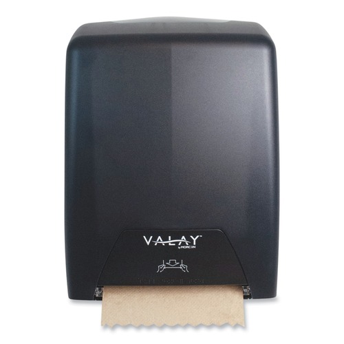 Paper Towel Holders | Morcon Paper VT1008 Valay 11.75 in. x 8.5 in. x 14 in. Proprietary Roll Towel Dispenser - Black image number 0
