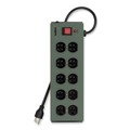 Surge Protectors | Belkin F9D1000-15 885 J 10 AC Outlets 15 ft. Cord Metal SurgeMaster Surge Protector - Dark Gray image number 1