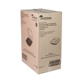 Food Trays, Containers, and Lids | Pactiv Corp. DC858100B000 38 oz 8.5 x 8.5 x 3 EarthChoice Vented Dual Color Microwavable Plastic Hinged Lid Container - Black/Clear (150/Carton) image number 4
