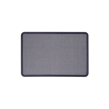 Quartet 7694BE 48 in. x 36 in. Contour Fabric Bulletin Board - Light Blue Surface/Navy Blue Plastic Frame