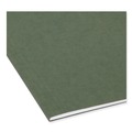 File Folders | Smead 64036 1/3-Cut Tabs Letter Size TUFF Hanging Folders with Easy Slide Tab - Standard Green (20/Box) image number 4