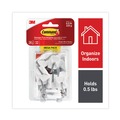 Wall Racks & Hooks | Command 17067-MPES 0.5 lbs. Capacity Small Metal General Purpose Hooks - White/Silver (28/Pack) image number 0