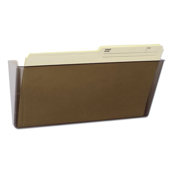 FILING AND FOLDERS | Storex 70326U06C 16 in. x 4 in. x 7 in. Unbreakable Magnetic Wall Legal/Letter File - Smoke