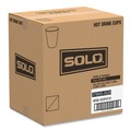  | SOLO 378MS-0029 8 oz. Printed Mistique Polycoated Hot Paper Cup - Brown (1000/Carton) image number 4