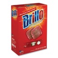 Sponges & Scrubbers | Brillo 23310 2.5 in. x 3 in. Steel Wool Soap Pads - Gray/Pink (12/Carton) image number 2