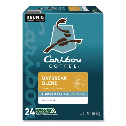 Coffee | Caribou Coffee 5000330136 Coffee K-Cups - Daybreak Morning Blend (24/Box) image number 0