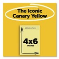 Sticky Notes & Post it | Post-it Notes 659 4 in. x 6 in. Original Pads - Canary Yellow (100-Sheets/Pad, 12-Pads/Pack) image number 3