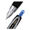 Pens | uni-ball 1790923 Signo Extra-Fine 0.38 mm Retractable 207 Gel Ultra Micro Gel Pen - Blue Ink Clear/Black Barrel (1-Dozen) image number 4