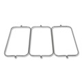 Cleaning Carts | Rubbermaid Commercial FG9T89L10000 3 in. x 12.5 in. x 0.13 in. Triple Waste Steel Wire Bag Holder for Rubbermaid Commercial Janitorial and Housekeeping Carts image number 3