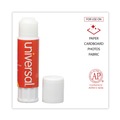 Adhesives & Glues | Universal UNV75748 0.28 oz. Glue Sticks - Clear Dry (12/Pack) image number 5