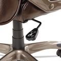 Alera | Alera ALEVN4159 Veon Series Executive High-Back Bonded Leather Chair Supports Up to 275 lb - Brown Seat/Back/Bronze Base image number 6