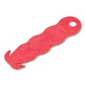 Just Launched | San Jamar KK403 Klever Kutter 1 in. Blade 4 in. Plastic Handle 3 Razor Blades Safety Cutter - Red (3/Pack) image number 1