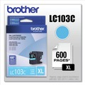 Ink & Toner | Brother LC103C LC103C Innobella 600 Page-Yield High-Yield Ink - Cyan image number 5