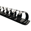 Back to School Sale | GBC 4000068 1/2 in. Diameter 90 Sheet Capacity CombBind Standard Spines - Black (100/Box) image number 2
