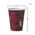  | SOLO OF12BI-0041 12 oz. Paper Bistro Design Hot Drink Cups (300/Carton) image number 4
