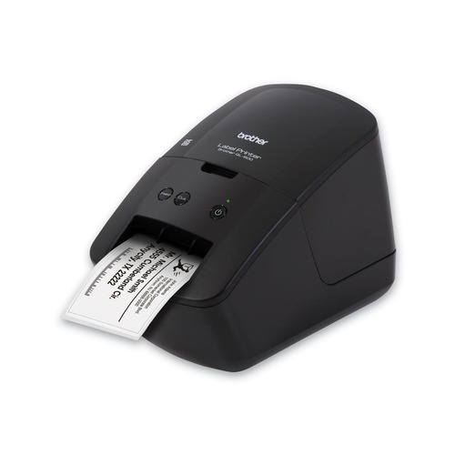 Label Makers | Brother QL600 QL-600 5.1 in. x 8.8 in. x 6.1 in. 44 Labels/Min Print Speed Economic Desktop Label Printer image number 0