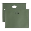 File Folders | Smead 64220 1 Section 3.5 in. Capacity Letter Size Hanging Pockets with Full-Height Gusset - Standard Green (10/Box) image number 0