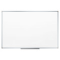 White Boards | Mead 85356 36 in. x 24 in. Dry Erase Board with Aluminum Frame - White Surface/Satin Aluminum Frame image number 2