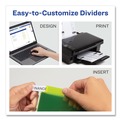 Back to School Sale | Avery 11907 Big Tab 11.13 in. x 9.25 in. 8-Tab Insertable Plastic 2-Pocket Dividers - Assorted (1-Set) image number 3