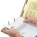 File Folders | Smead 13724 2 in. Expansion Recycled Pressboard 4-Fastener Classification Folders - Letter Size/Red Exterior (10/Box) image number 5