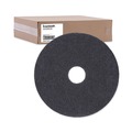 Cleaning & Janitorial Accessories | Boardwalk BWK4016BLA 16 in. Diameter Stripping Floor Pads - Black (5/Carton) image number 1
