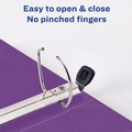 Back to School Sale | Avery 79810 3 One Touch EZD Rings 3 in. Capacity 11 in. x 8.5 in. Heavy-Duty View Binder with DuraHinge - Purple (4/Carton) image number 4