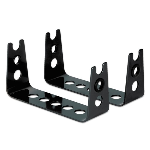 Monitor Stands | Allsop 31480 Metal Art 4.75 in. x 8.75 in. x 2.5 in. Monitor Stand Risers - Black image number 0