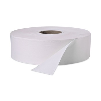 Windsoft W2002 3.4 in. x 1000 ft. 2 Ply Septic Safe Jumbo Roll Bath Tissue - White (12 Rolls/Carton)