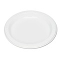 Bowls and Plates | Tablemate 7644WH 7 in. Diameter Plastic Dinnerware Plates - White (125/Pack) image number 0