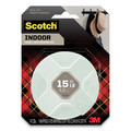 Packing Tapes | Scotch 314S-MED 1 in. x 125 in. 15 lbs. Capacity Permanent High-Density Foam Mounting Tape - White (1-Roll) image number 3