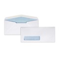 Envelopes & Mailers | Quality Park QUA21412 4.13 in. x 9.5 in. #10, Bankers Flap, Gummed Closure, Window Envelope - White (500/Box) image number 1