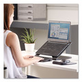 Back to School Sale | Fellowes Mfg Co. 8038401 Designer Suites 13.19 in. x 11.19 in. x 4 in. Laptop Riser Supports up to 25 lbs. - Black Pearl image number 4