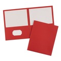 Report Covers & Pocket Folders | Avery 47989 40 Sheet Capacity 11 in. x 8.5 in. Two-Pocket Folder - Red (25/Box) image number 1