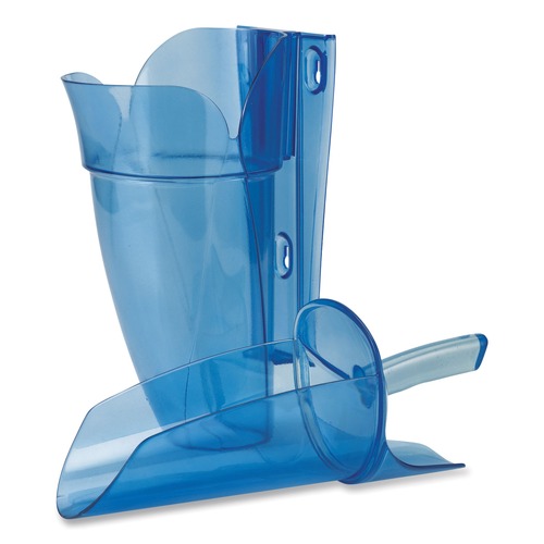 Food Service | San Jamar SAN SI9000 64 - 86 oz. Saf-T-Scoop and Guardian System for Ice Machines - Transparent Blue image number 0