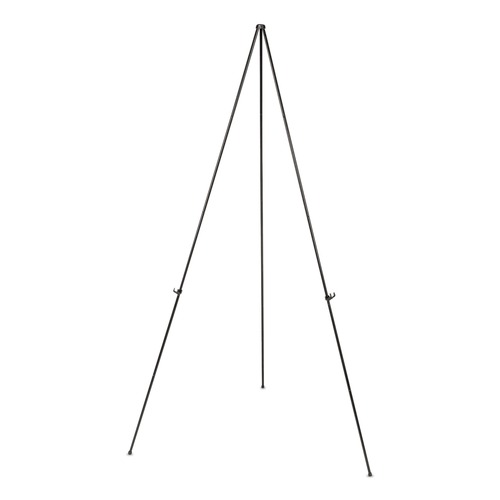 Easels | Universal UNV43029 Instant Setup 15 in. - 61 in. Steel Foldaway Easel - Black image number 0