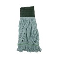 Mops | Boardwalk BWK1400MCT EchoMop with Looped-End Synthetic/Cotton Wet Mop Head - Medium, Blue (12/Carton) image number 1