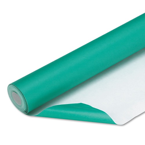 Copy & Printer Paper | Pacon P0057195 48 in. x 50 ft. 50 lbs. Bond Weight Fadeless Paper Roll - Teal image number 0